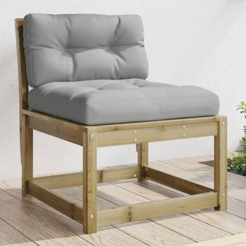 vidaXL Tuinbank met kussens geïmpregneerd grenenhout, Tuin en Terras, Tuinsets en Loungesets, Nieuw, Verzenden