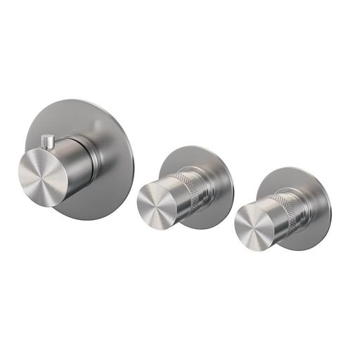 Inbouwthermostaat Brauer Brushed Edition en 2 Stopkranen Met, Doe-het-zelf en Verbouw, Sanitair, Kraan, Nieuw, Ophalen of Verzenden