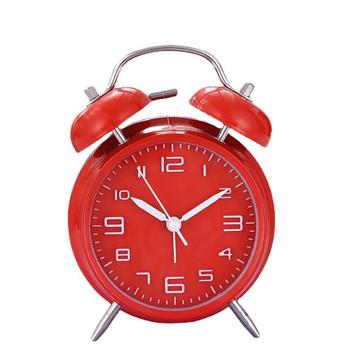 IvoQ Wekker Retro Rood Klassiek Luide Bel beschikbaar voor biedingen