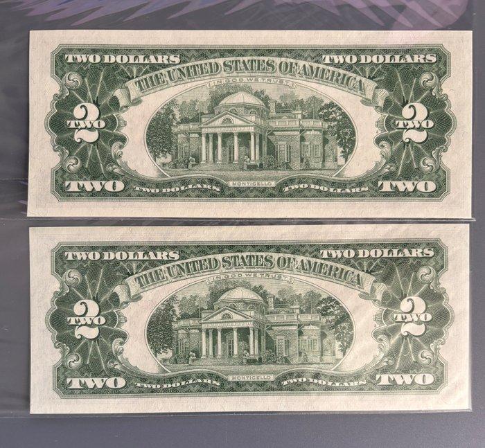 Verenigde Staten van Amerika. - 2 x 2 Dollars - 1963 -, Postzegels en Munten, Bankbiljetten | Europa | Niet-Eurobiljetten
