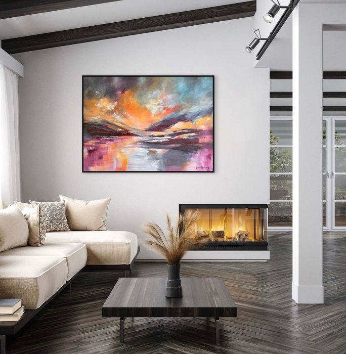 Ellis Hollering - Where Light Returns - XXL Abstract, Antiek en Kunst, Kunst | Schilderijen | Modern