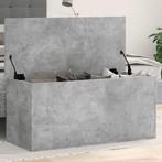 vidaXL Opbergbox 100x42x46 cm bewerkt hout betongrijs, Huis en Inrichting, Woonaccessoires | Kisten, Verzenden, Nieuw