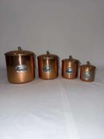 Pot (4) - Vertind koper, Messing - Frankrijk, Antiek en Kunst
