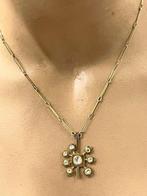 2-delige sieradenset - 18 karaat Geel goud Diamant