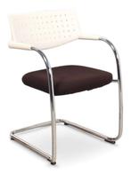 Vitra Visavis stoel, bruin-wit, Huis en Inrichting, Stoelen, Ophalen of Verzenden, Gebruikt, Overige kleuren