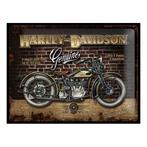 Tinnen plaatje Harley Davidson Genuine 30 x 40 cm - Metale.., Ophalen of Verzenden, Nieuw