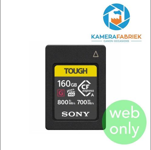 Sony 160GB Tough CFexpress Type A 800MB/s, Audio, Tv en Foto, Fotografie | Geheugenkaarten, Compact Flash (CF), Zo goed als nieuw