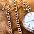 Vintage gouden horlogeketting; Chatelaine (voor aan een z..., Ophalen of Verzenden, Goud