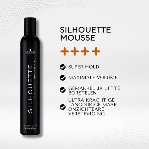 Schwarzkopf Silhouette Mousse - Super Hold 500ml, Sieraden, Tassen en Uiterlijk, Uiterlijk | Haarverzorging, Gel, Wax, Haarlak of Mousse