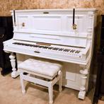 Gebr. Beckershof & Co 130 WH messing piano, Muziek en Instrumenten, Nieuw, Wit, Piano