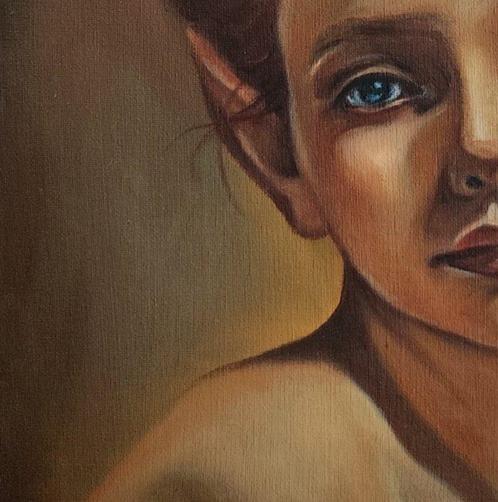 Veronica Ciccarese - La cincia e l  elfo, Antiek en Kunst, Kunst | Schilderijen | Modern