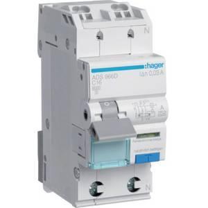 Hager aardlekautomaat / 2-polig, 30mA, C16A / ADS966D, Doe-het-zelf en Verbouw, Elektra en Kabels, Nieuw, Ophalen of Verzenden