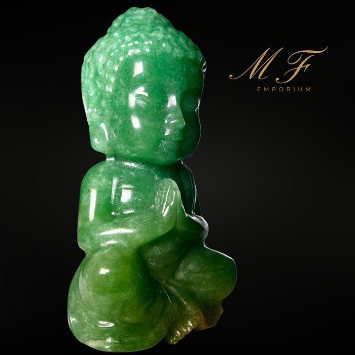 Premium - Bouddha Aventurine XXL Gravure - Hoogte: 150 mm -, Verzamelen, Mineralen en Fossielen