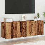 vidaXL Tv-meubels 2 st wandgemonteerd 60x30x41 cm oud, Huis en Inrichting, Verzenden, Nieuw, Overige houtsoorten