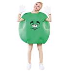 Groen M&M kostuum, Verzenden, Nieuw, Feestartikel