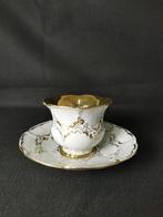Meissen - B Form - Tazza da caffè con piattino - Kop en
