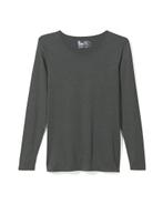 HEMA Dames temptech T-shirt lange mouw grijsmelange, Verzenden, Nieuw