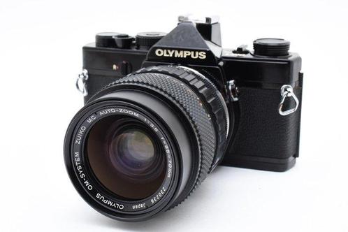Olympus OM-1 black w/Zuiko MC Auto Zoom 3.6/35-70mm Single, Audio, Tv en Foto, Fotocamera's Analoog