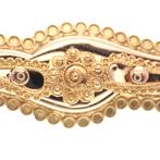 Vintage gouden broche van filigrain techniek (krul) (krul), Sieraden, Tassen en Uiterlijk, Broches, Ophalen of Verzenden, Gebruikt
