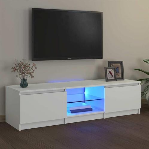 TV Meubel 140cm - Wit met LED - Tweedekansje met Korting!, Huis en Inrichting, Kasten | Televisiemeubels, 75 cm of meer, Nieuw