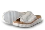 Rieker Slippers in maat 41 Zilver | 10% extra korting, Kleding | Dames, Schoenen, Slippers, Overige kleuren, Verzenden, Zo goed als nieuw