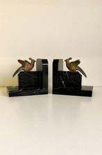 Boekensteunen (2) - Marmer, Zinklegering - Art deco, Antiek en Kunst