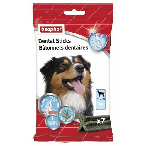 12x Beaphar Dental Sticks voor Honden M - L 7 stuks, Dieren en Toebehoren, Dierenvoeding, Verzenden