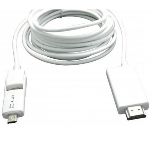 USB Micro naar HDMI MHL kabel - 5-pins + 11-pins, Audio, Tv en Foto, Overige Audio, Tv en Foto, Ophalen of Verzenden