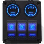 ProRide Schakelpaneel 12V voor Auto/Boot - USB/USB C, Auto-onderdelen, Dashboard en Schakelaars, Verzenden, Nieuw
