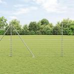 vidaXL Veld Fiets 1.6x25 m Gegalvaniseerd Staal, Tuin en Terras, Verzenden, Nieuw, IJzer