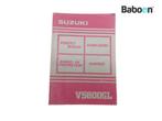 Instructie Boek Suzuki VS 800 Intruder 1992-1997 (VS800, Gebruikt