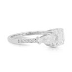 Ring - 18 karaat Witgoud - 2.70ct. tw. Diamant (Natuurlijk), Nieuw