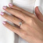 Ring - 18 karaat Witgoud - 1.01ct. tw. Diamant (Natuurlijk), Sieraden, Tassen en Uiterlijk, Ringen, Nieuw