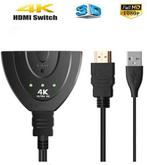 DrPhone - HDMI Kabel 3 Poort HDMI Switch Splitter 3D 2K 4K H, Nieuw, Verzenden