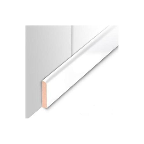 Plafondplint MDF Sanimex Hoogglans Wit 260 cm x 4 cm x 8 mm, Doe-het-zelf en Verbouw, Sanitair, Ophalen of Verzenden