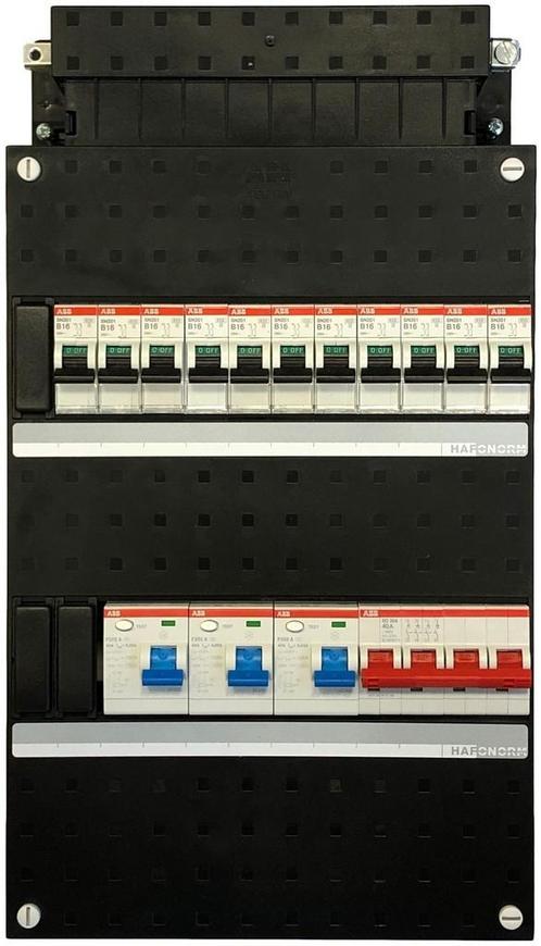 ABB groepenkast 11 groepen 3-fase, Doe-het-zelf en Verbouw, Elektra en Kabels