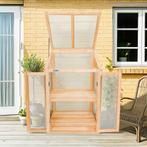 Broeikas | Kweekkas | Tuinkas | 60x49x97,5 cm | Vurenhout, Tuin en Terras, Kassen, Overige materialen, Polycarbonaat, Verzenden