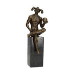 sculptuur, Demon - 36 cm - Brons, Marmer, Antiek en Kunst