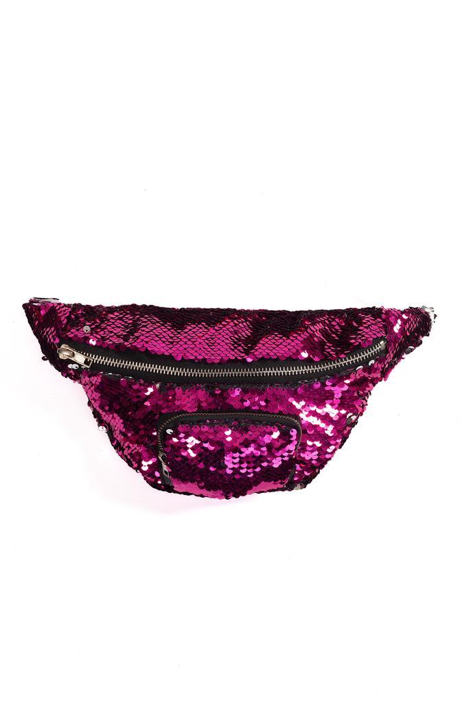 Roze Zilver Heuptasje Omkeerbare Pailletten Sequin Heuptas F, Sieraden, Tassen en Uiterlijk, Tassen | Damestassen, Overige typen