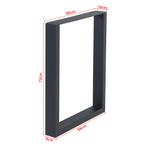 Stalen onderstel Makers set van 2 tafelpoot 72x60 cm zwart [, Huis en Inrichting, Tafelonderdelen, Verzenden, Nieuw