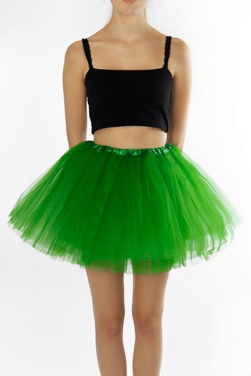 KIMU® Tutu Donkergroen Tule Rokje 110 116 122 128 134 140 Do, Kinderen en Baby's, Carnavalskleding en Verkleedspullen, Meisje