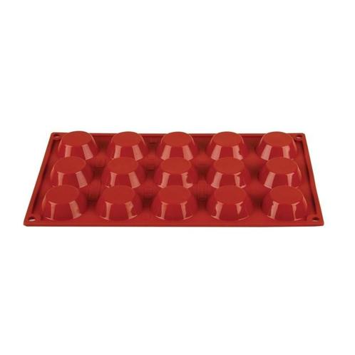 Bakvorm siliconen | Cap. 15 taartjes |  5(Ø)x 1,5(h)cm, Zakelijke goederen, Horeca | Keukenapparatuur, Nieuw in verpakking, Verzenden