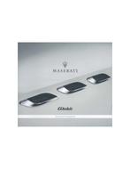 2017 MASERATI GHIBLI GENUINE ACCESSORIES BROCHURE ENGELS, Nieuw, Author