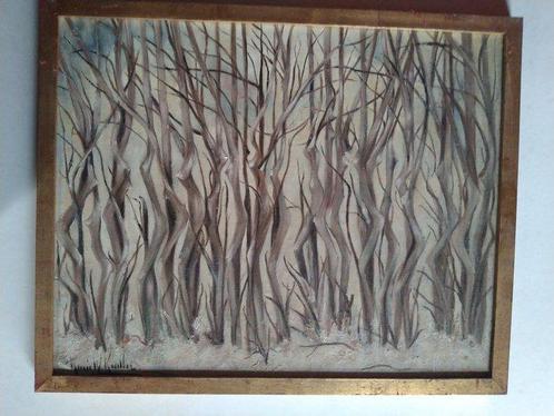 Renee Keuller (1899-1981) - Vrouwen als bomen in het bos, Antiek en Kunst, Kunst | Schilderijen | Klassiek