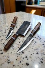 Set of 3, Hand-Forged with Old Steel, Japanese Style Knives