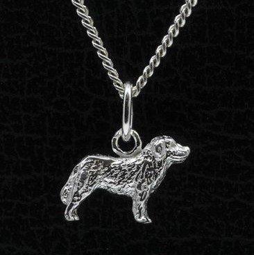 Zilveren Sint Bernard ketting hanger - klein, Sieraden, Tassen en Uiterlijk, Kettinghangers, Verzenden