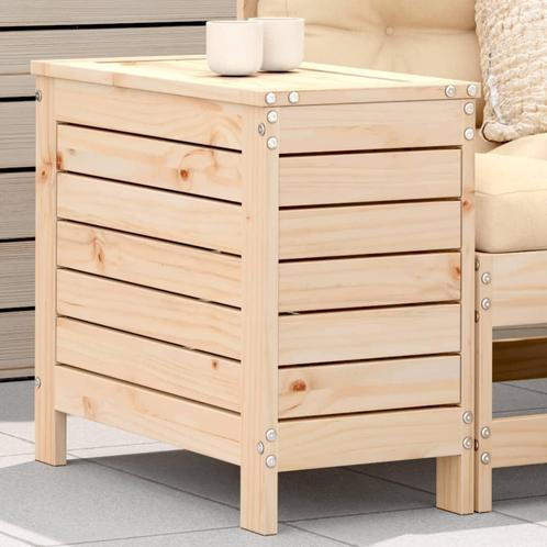 vidaXL Tuinvoetenbank 62x31,5x52 cm massief grenenhout, Tuin en Terras, Tuinsets en Loungesets, Nieuw, Verzenden