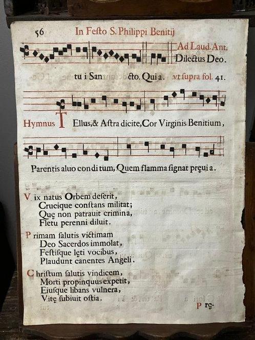 Monaci Chiesa Cattolica - Antifonario Monastico Canto, Antiek en Kunst, Antiek | Boeken en Bijbels
