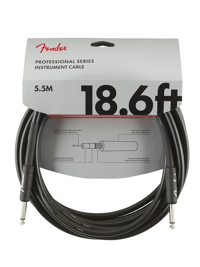 Fender Professional Series instrument kabel 5.5m zwart, Muziek en Instrumenten, Instrumenten | Toebehoren, Verzenden