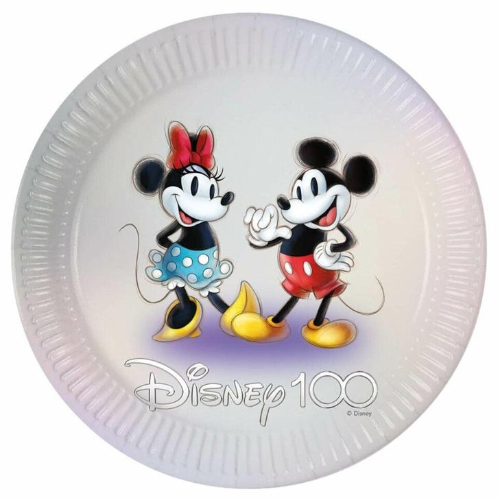 Borden Micky & Minnie Mouse 23cm 8st, Hobby en Vrije tijd, Feestartikelen, Nieuw, Verzenden